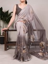 YNF7038 Weightless Marbal Floral Printed With Lace Border Saree Wholesale In India